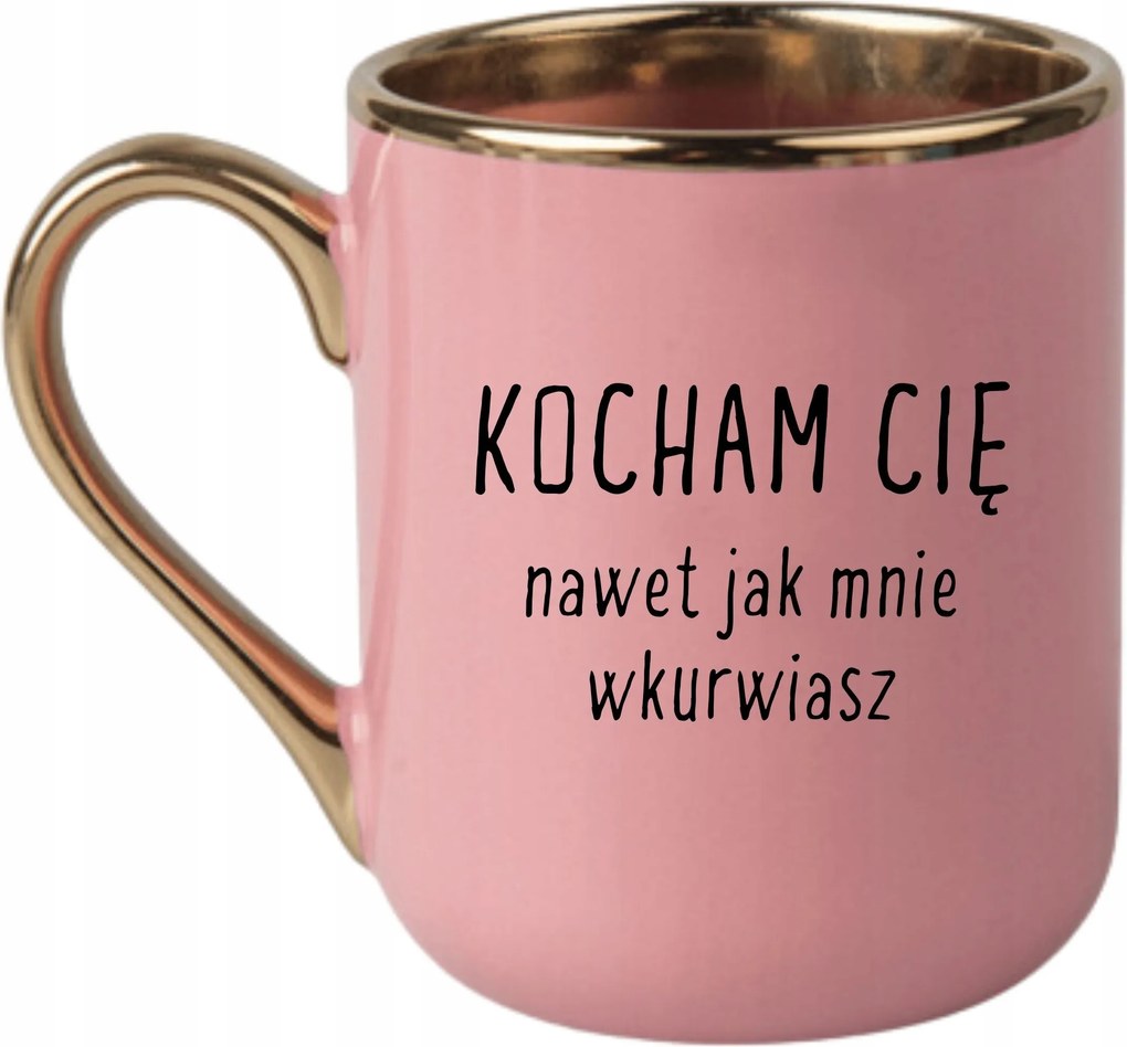 Bögre Elegáns Rózsaszín Arany Rant Vicces Ajándék Szeretlek