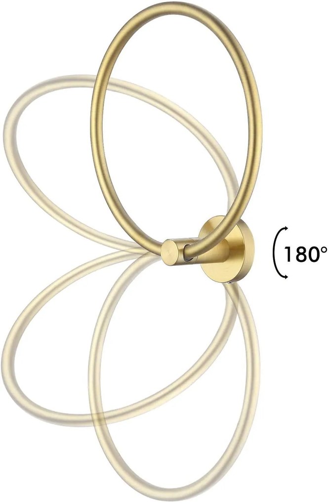 Fürdőszoba fogas 332915B MIST 05 BRUSH GOLD