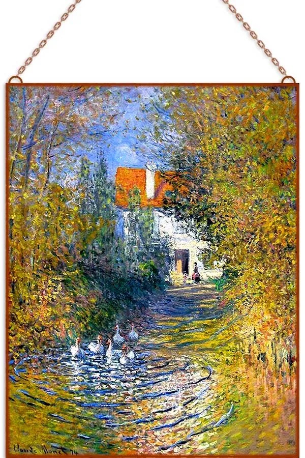 Monet - Garden In Flower At Sainte Adresse üvegkép, falikép