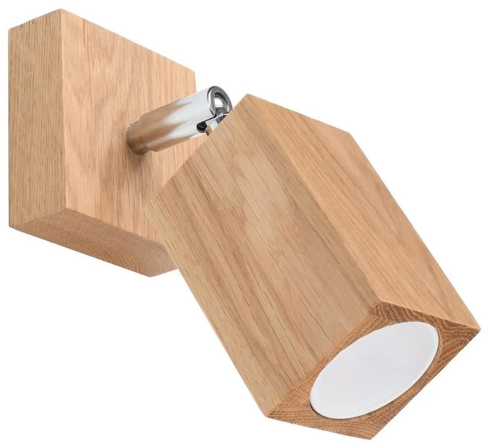 Sollux SL.1035 - Fali spotlámpa KEKE 1xGU10/40W/230V tölgy