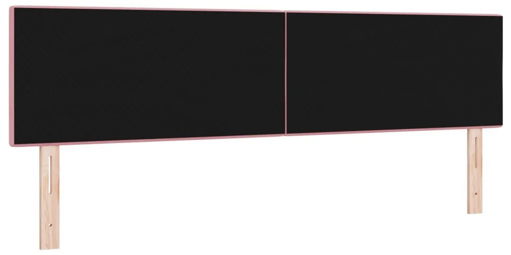 Fejtámla Gombos Rózsaszín 180 cm Bársony