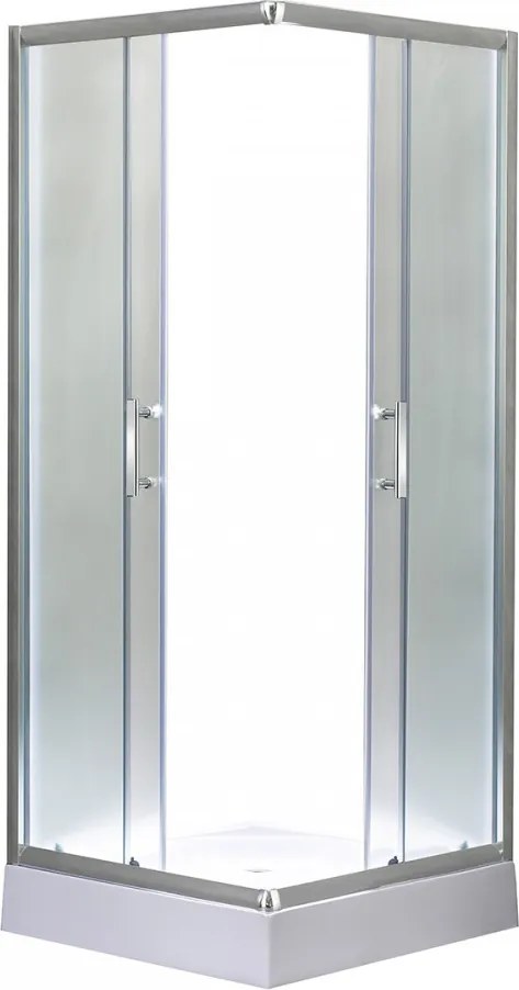 Spirit Matt 90x90x194 cm-es szögletes zuhanykabin, erősített akril zuhanytálcával