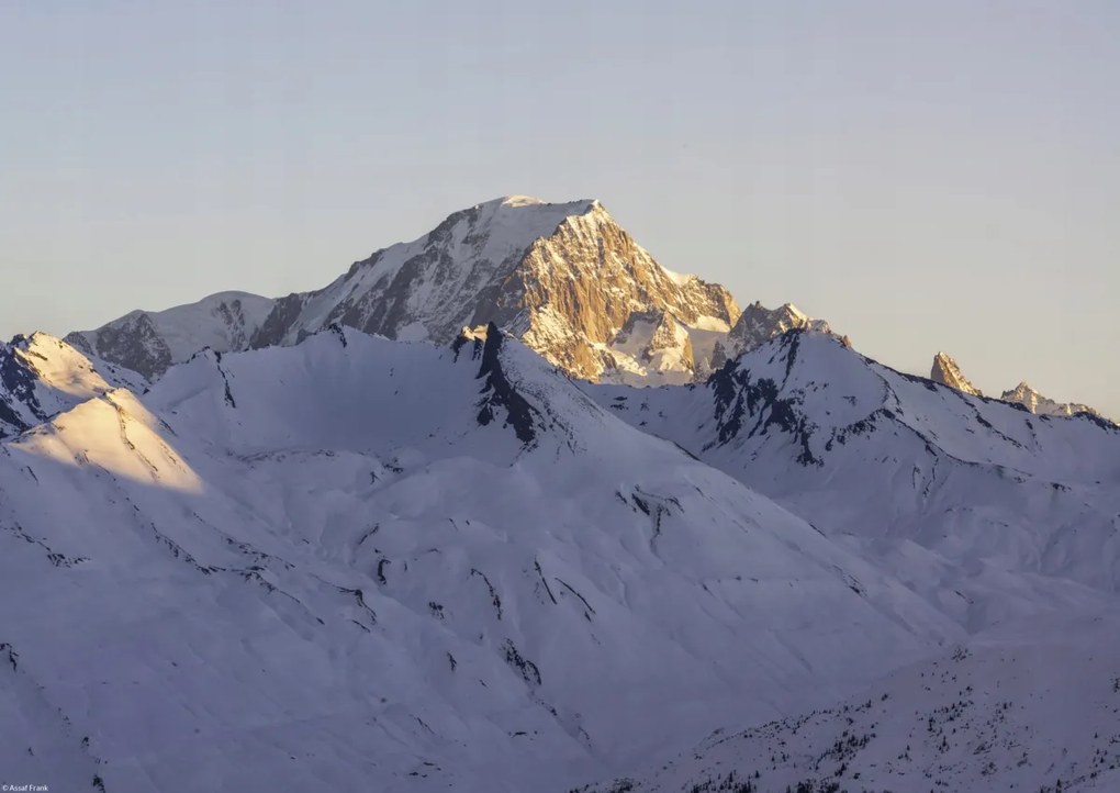 Poszter 42x29,7cm Alpok, Mont Blanc, Assaf Frank