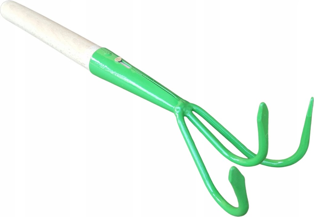 Kerti Karom Nyél Gereblye Fém Karmok