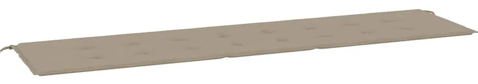 vidaXL tópszínű oxford szövet kerti padpárna 200x50x4 cm