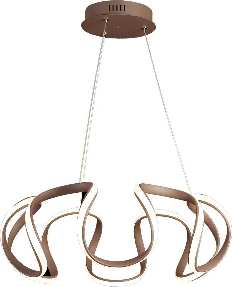 PREZENT 18201 PASSO Modern Led Függesztett Lámpa Fehér, Barna LED IP20