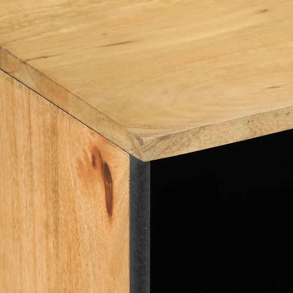 barna tömör mangófa TV-szekrény 100 x 33 x 46 cm