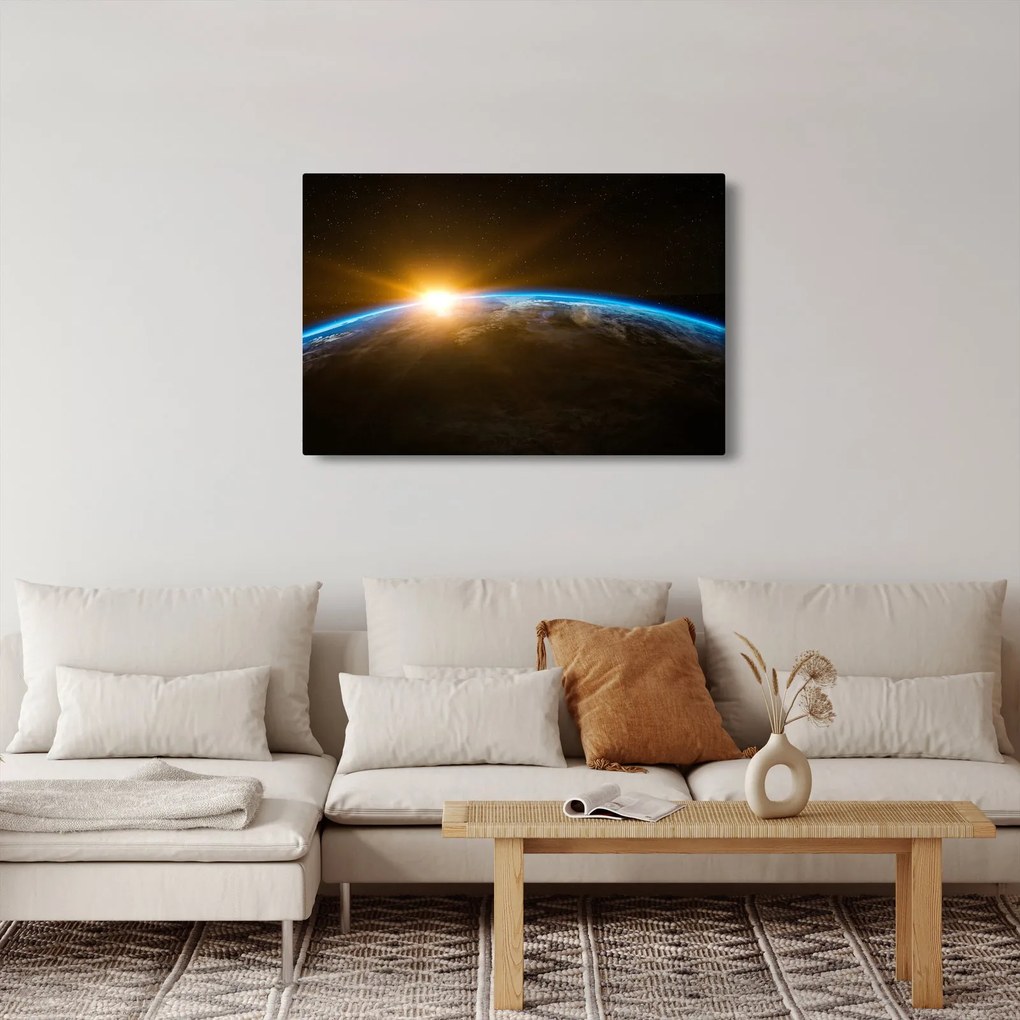 A Föld bolygó képe az űrből (90x60 cm)