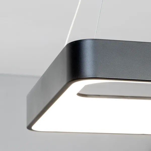 Brilagi - LED, dimmelhető függeszték kábelen FALCON II LED/80W/230V 40x40 cm fekete + távirányító