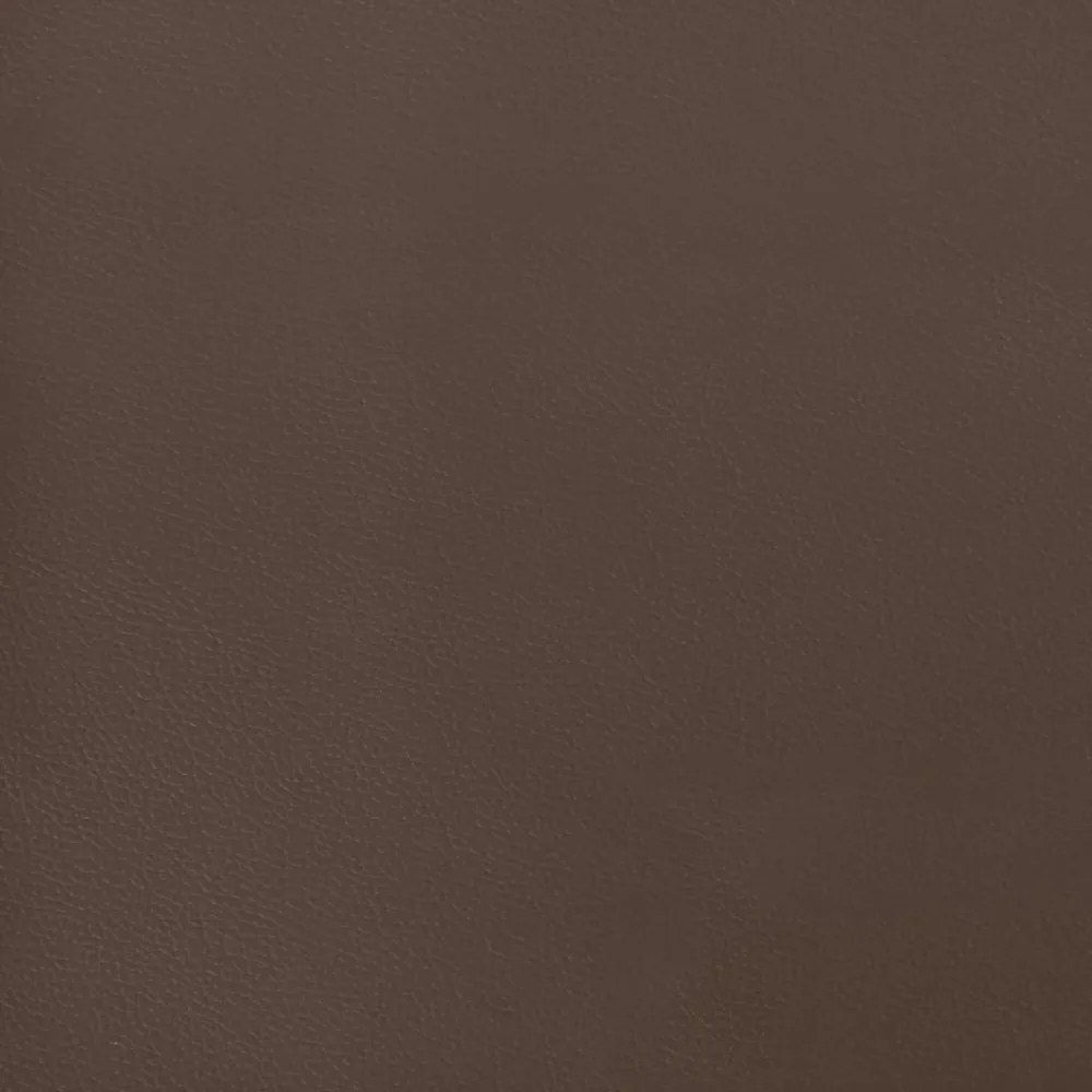 barna műbőr rugós ágykeret 140x200 cm