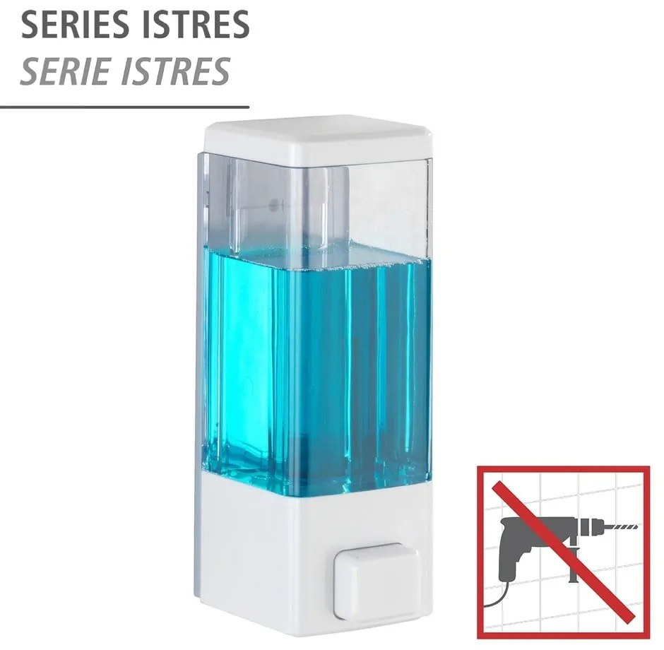 Fehér fali műanyag szappanadagoló 320 ml Istres – Wenko