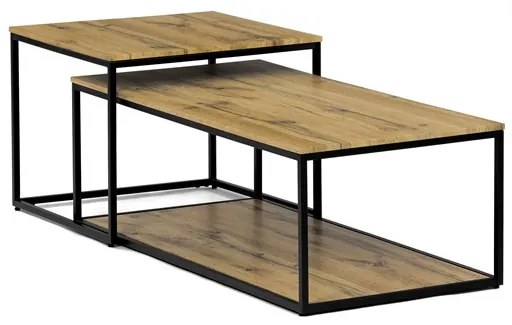Dohányzóasztal 100 × 50 × 35 cm MDF vadtölgy CT-X7123 OAK