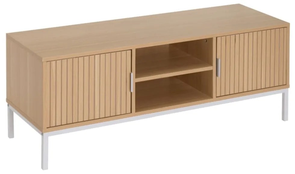 Natúr színű TV-állvány tölgyfa dekorral 120x45x40 cm Mid-Lines – Casa Selección