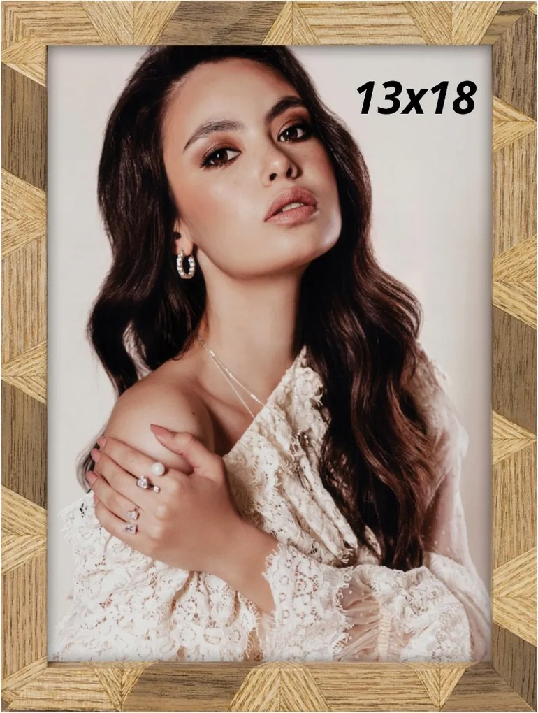 Képkeret 13x18 boho faszerű ajándék