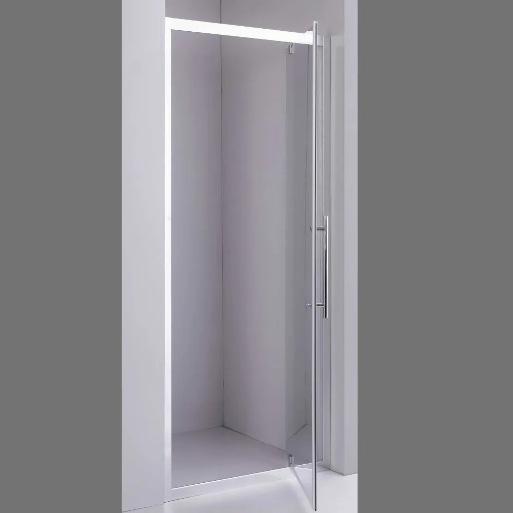 Stuxi Torino 70/80/90/100/110/120 cm széles nyílóajtós zuhanyajtó 6 mm vastag vízlepergető biztonsági üveggel, króm elemekkel, 200 cm magas