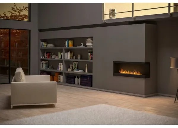 InFire - Sarok BIO kandalló 45x120 cm 3kW fekete