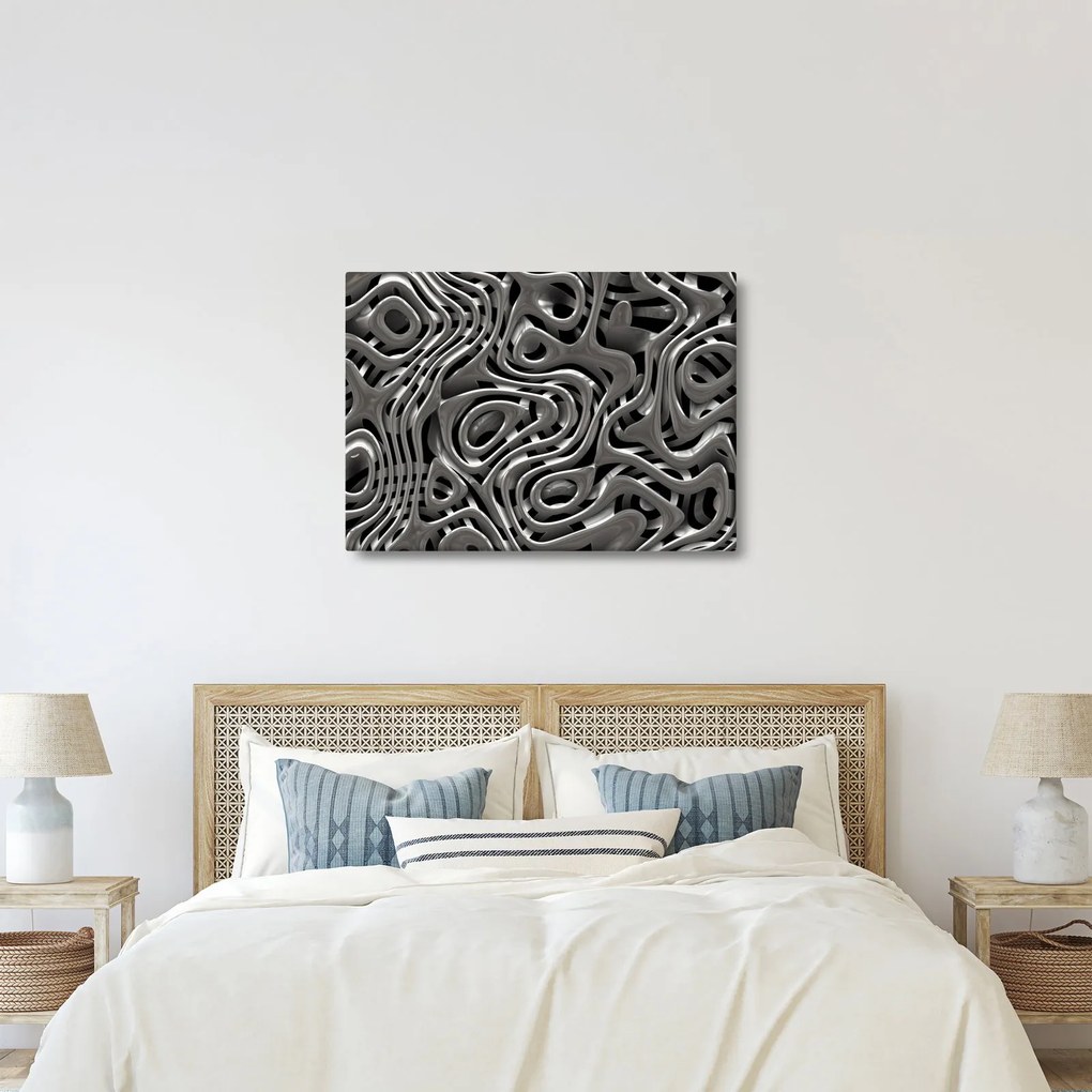 Kép - Fémes absztrakció (70x50 cm)