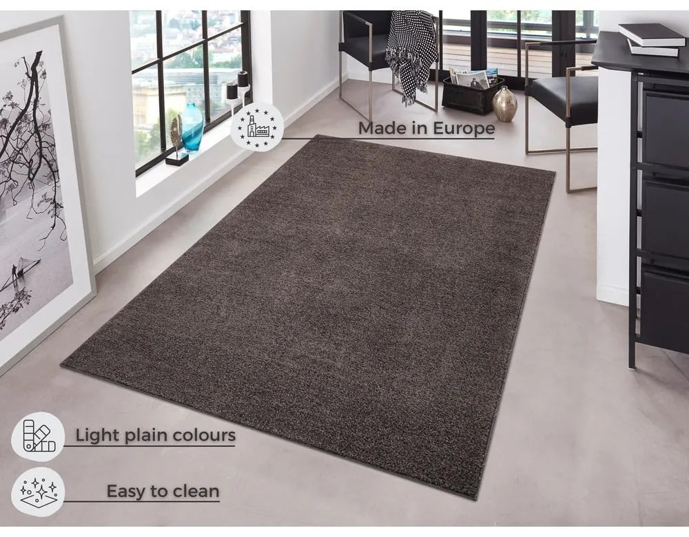 Pure antracitszürke szőnyeg, 200 x 300 cm - Hanse Home
