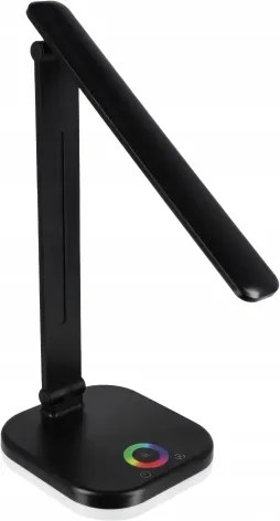 LED RGBW dimmelhető asztali lámpa vezeték nélküli töltéssel LED/7W/5V USB fekete