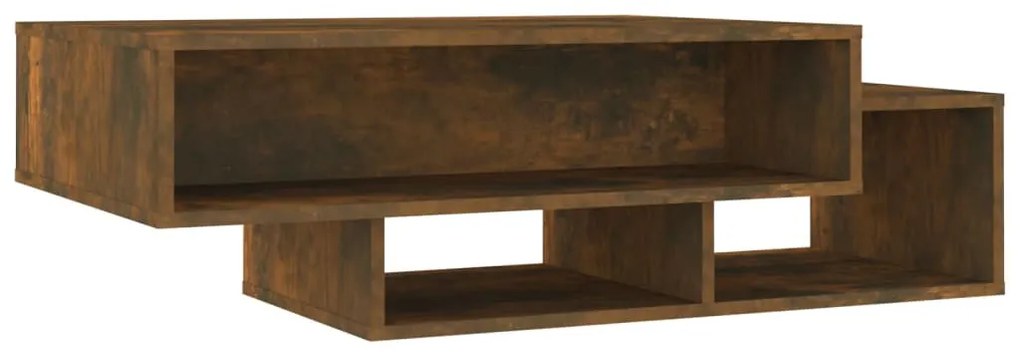Füstös tölgy színű szerelt fa dohányzóasztal 105 x 55 x 32 cm
