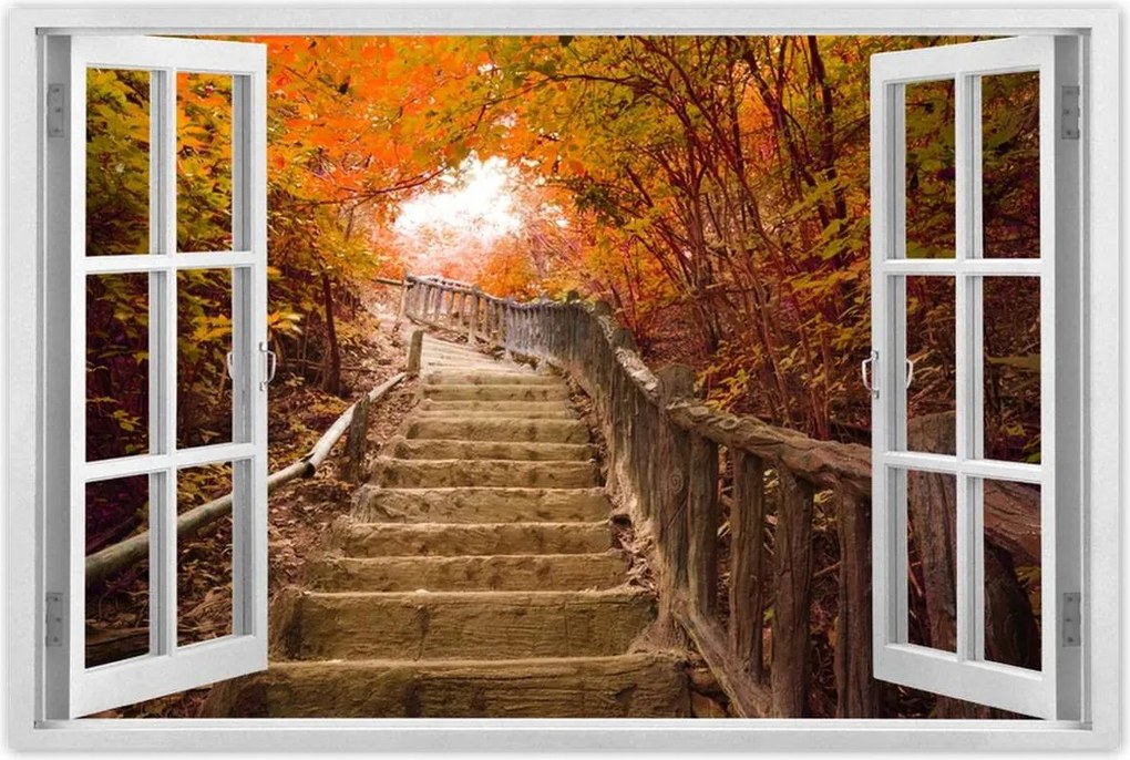 Poszterek 90x60 Őszi séta Lépcsők