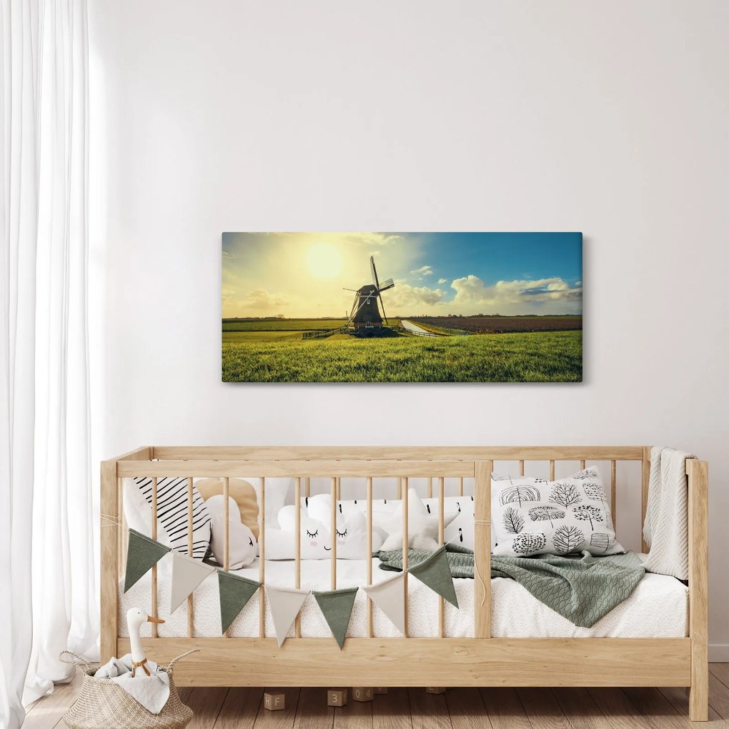 Kép - Szélmalom (120x50 cm)