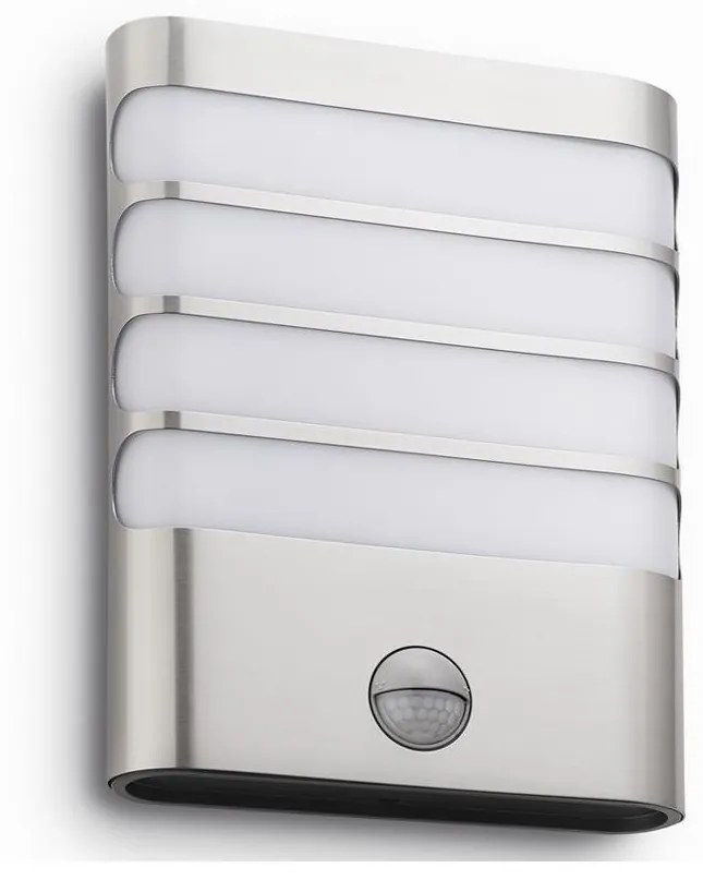 Philips 17274/47/16 – LED Kültéri lámpa érzékelővel RACCOON 1×LED/3W IP44 17274/47/16