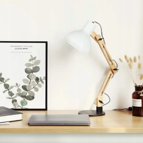 Asztali lámpa 1xE27/40W/230V fehér/fekete