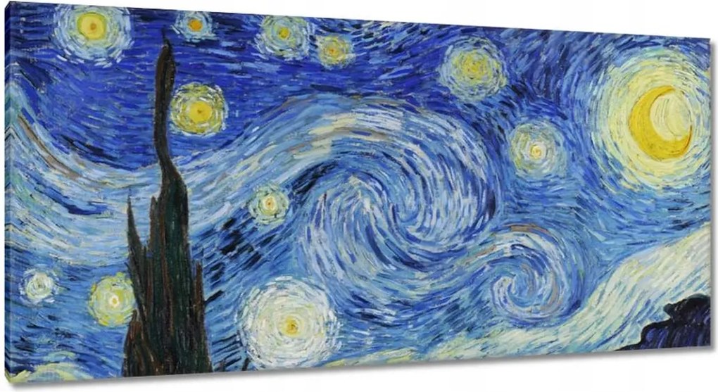 Vászonkép 115x55 Van Gogh Csillagos éj