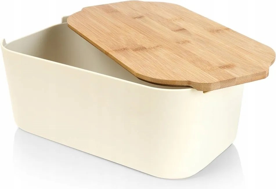 Kenyértartó doboz Kenyér zsemle bambusz konyhai deszkával