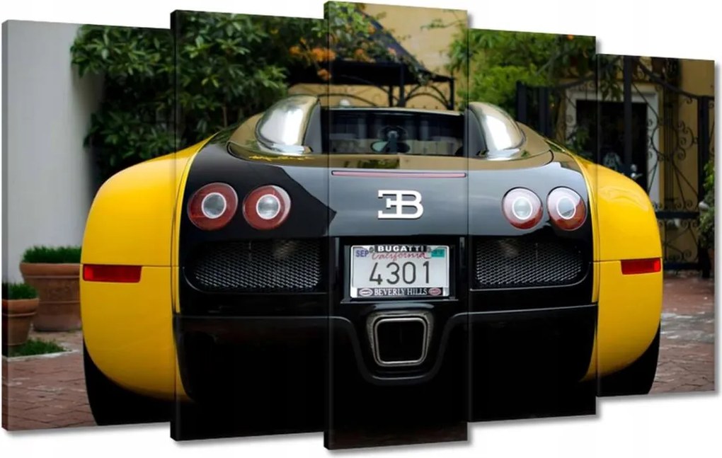 Vászonkép 100x60 Sárga Bugatti