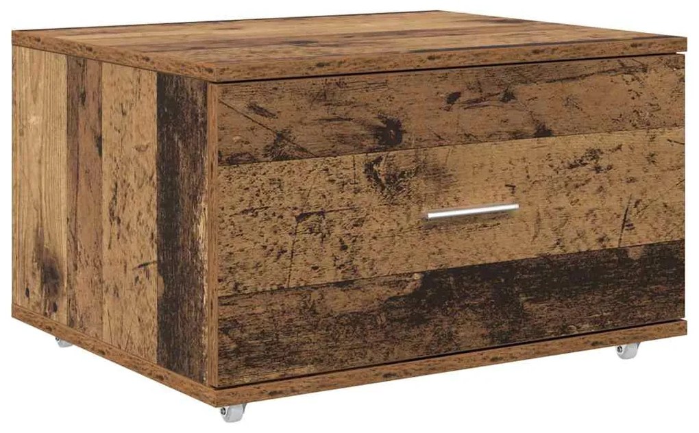 Asztal fiókkal polcokkal Régi fa 131.5 x 50 x 106.5 cm Faanyag