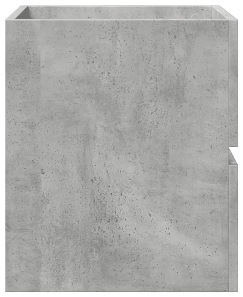 betonszürke szerelt fa mosdószekrény 41 x 38,5 x 45 cm