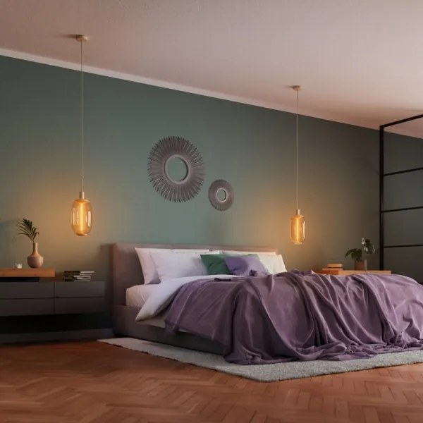 Osram - Hálózati kábel PENDULUM NEEDLE 1xE27/15W/230V bézs