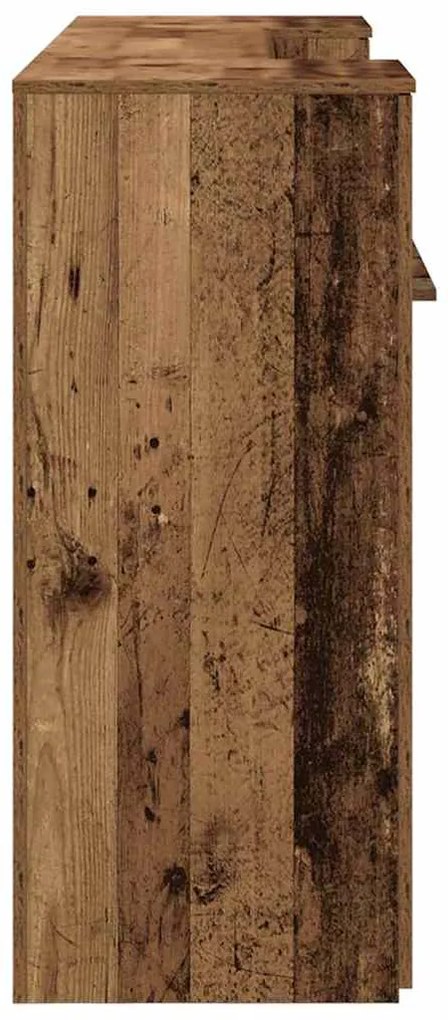 recepciós pult antik fa 200x50x103,5 cm szerelt fa
