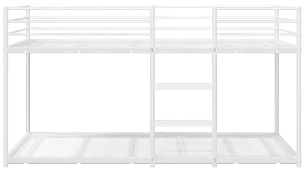 fehér acél emeletes ágy matrac nélkül 100 x 200 cm