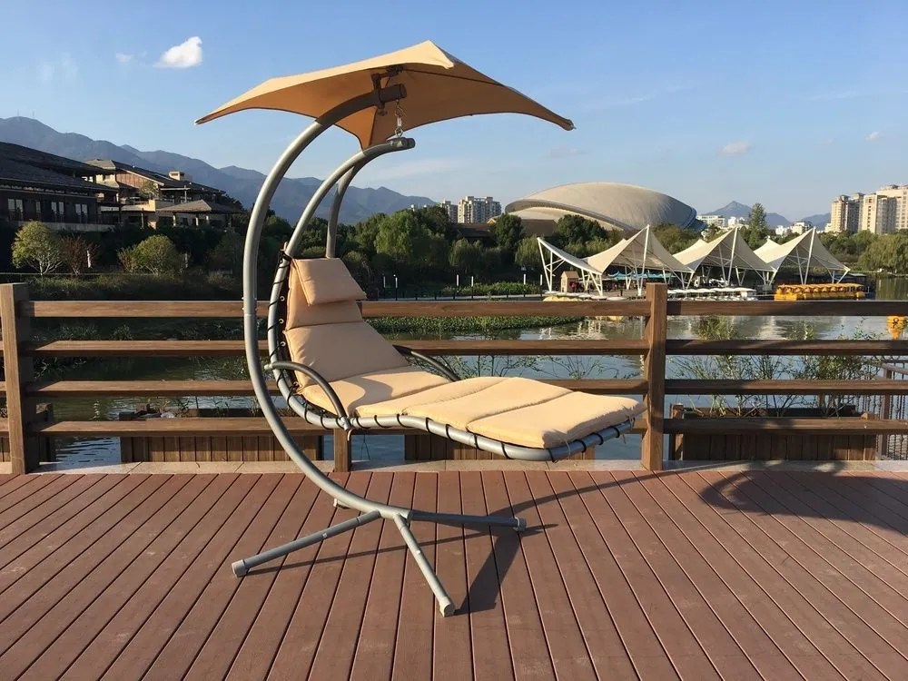 ROJAPLAST Exkluzív kerti hinta napernyővel