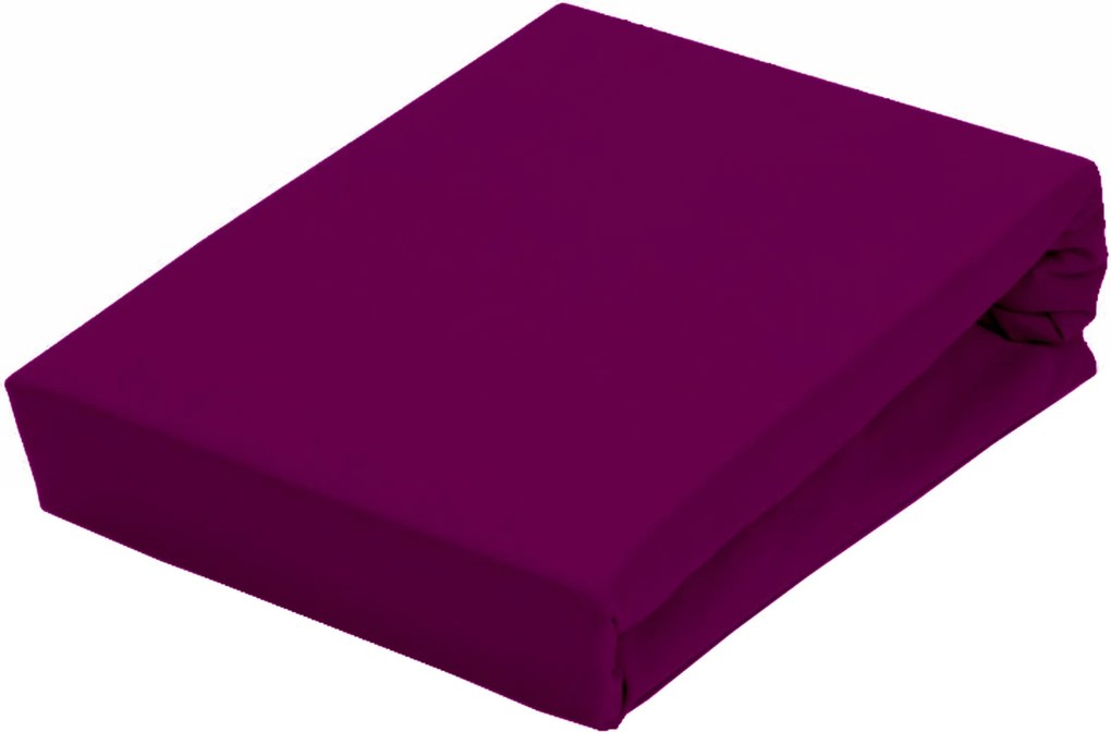 Aga lepedő Jersey 160x200 cm Lepedő színe: Sötétlila