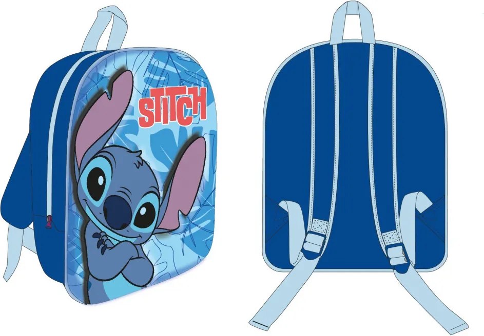 Disney Lilo és Stitch, A csillagkutya Alien Vibes 3D hátizsák, táska 30 cm