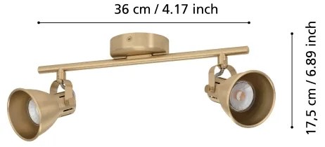 Eglo 900171 - LED Spotlámpa SERAS 2xGU10/3W/230V