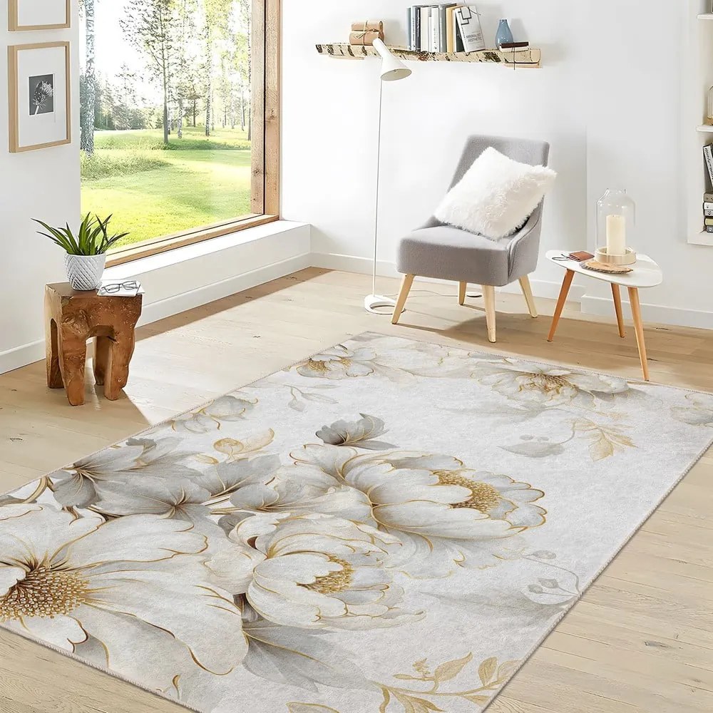 Krémszínű mosható szőnyeg 80x150 cm Soft and Gentle – Mila Home