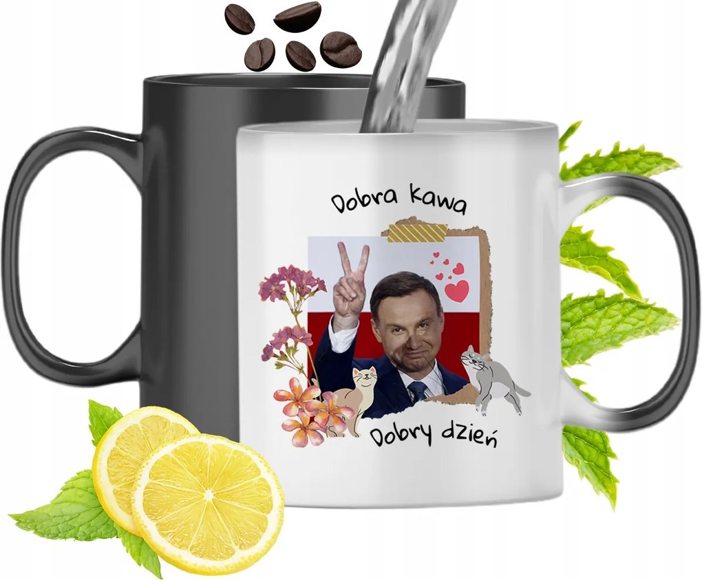 Duda András Színváltó Mágikus Bögre fényképes nyomtatással