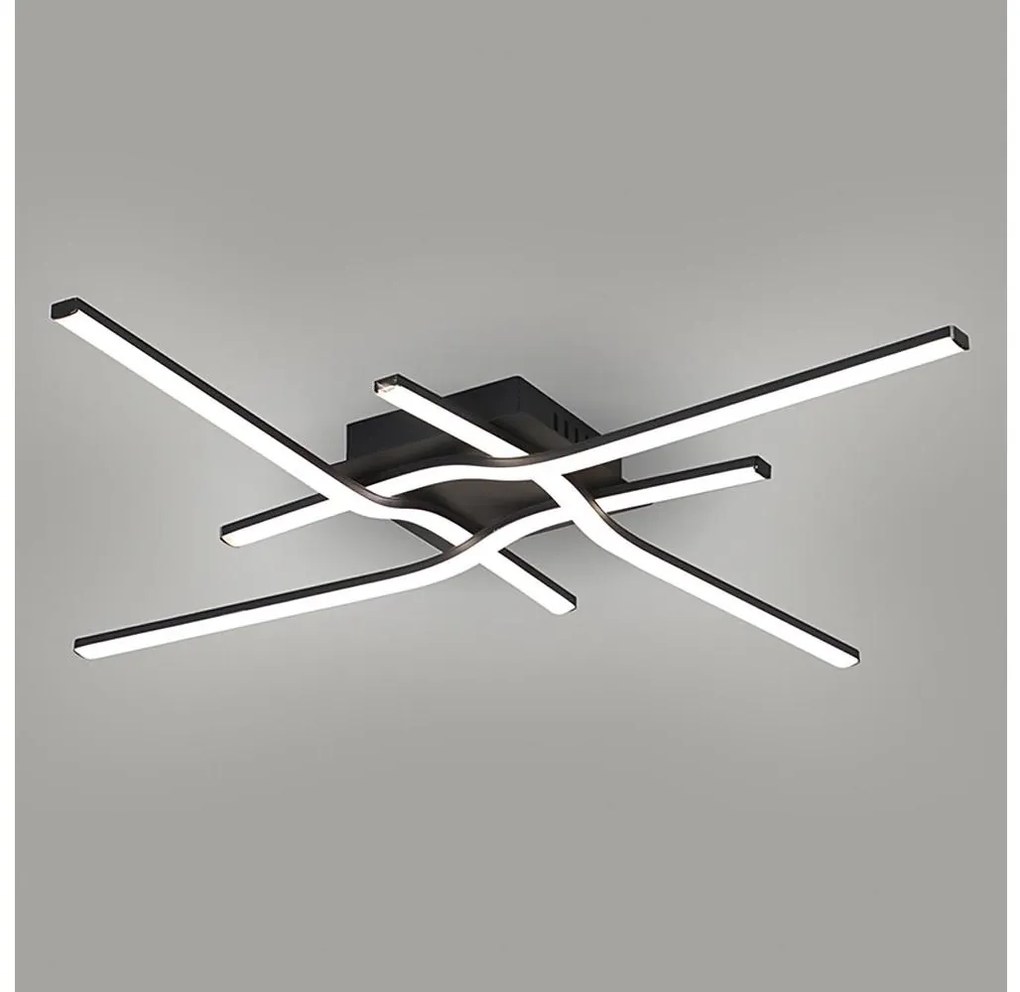 Brilagi - STRIPES LED mennyezeti lámpa 38W/230V, fekete