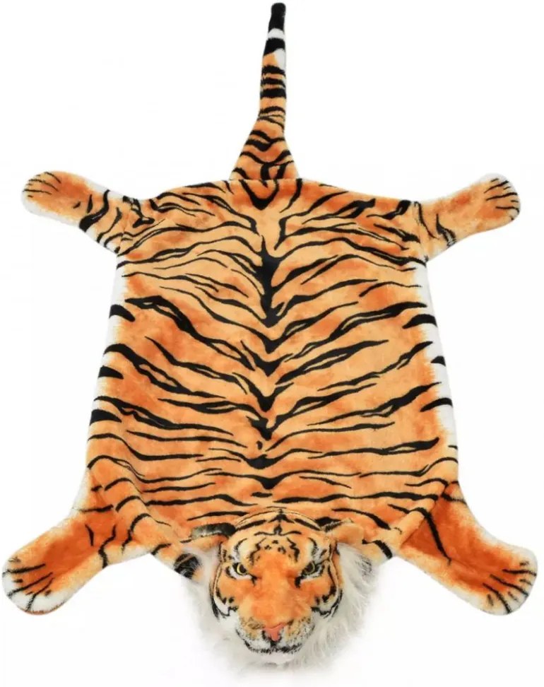 barna plüss tigris szőnyeg 144 cm