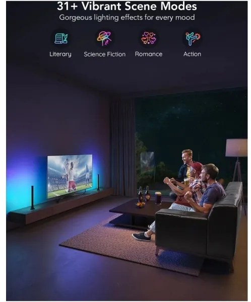 Govee - SMART LED RGBIC Panel 38cm TV-hez 43-75" - 2 db Wi-Fi