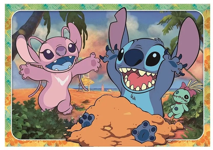 Disney Lilo és Stitch, A csillagkutya Sand 60 db-os maxi puzzle Clementoni