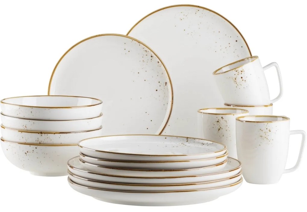Mäser Bowl Pintar Fehér barna pöttyök 22 cm, 22 cm