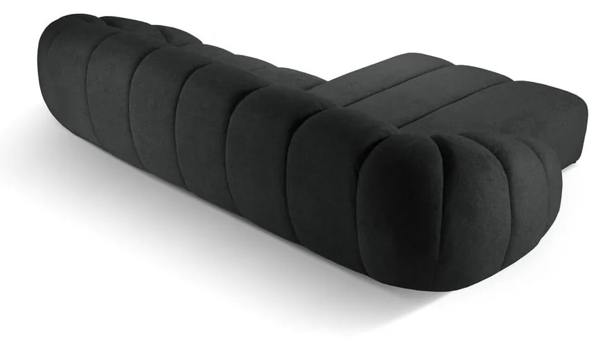 Fekete sarokkanapé (bal oldali) Diana – Micadoni