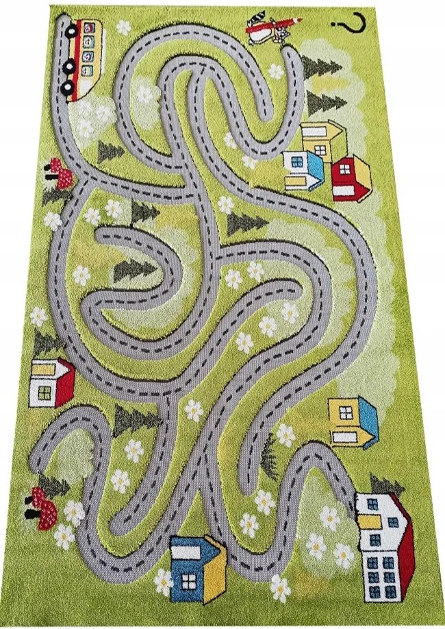 Gyerek darab szőnyeg Color kids 02 zöld 100x150