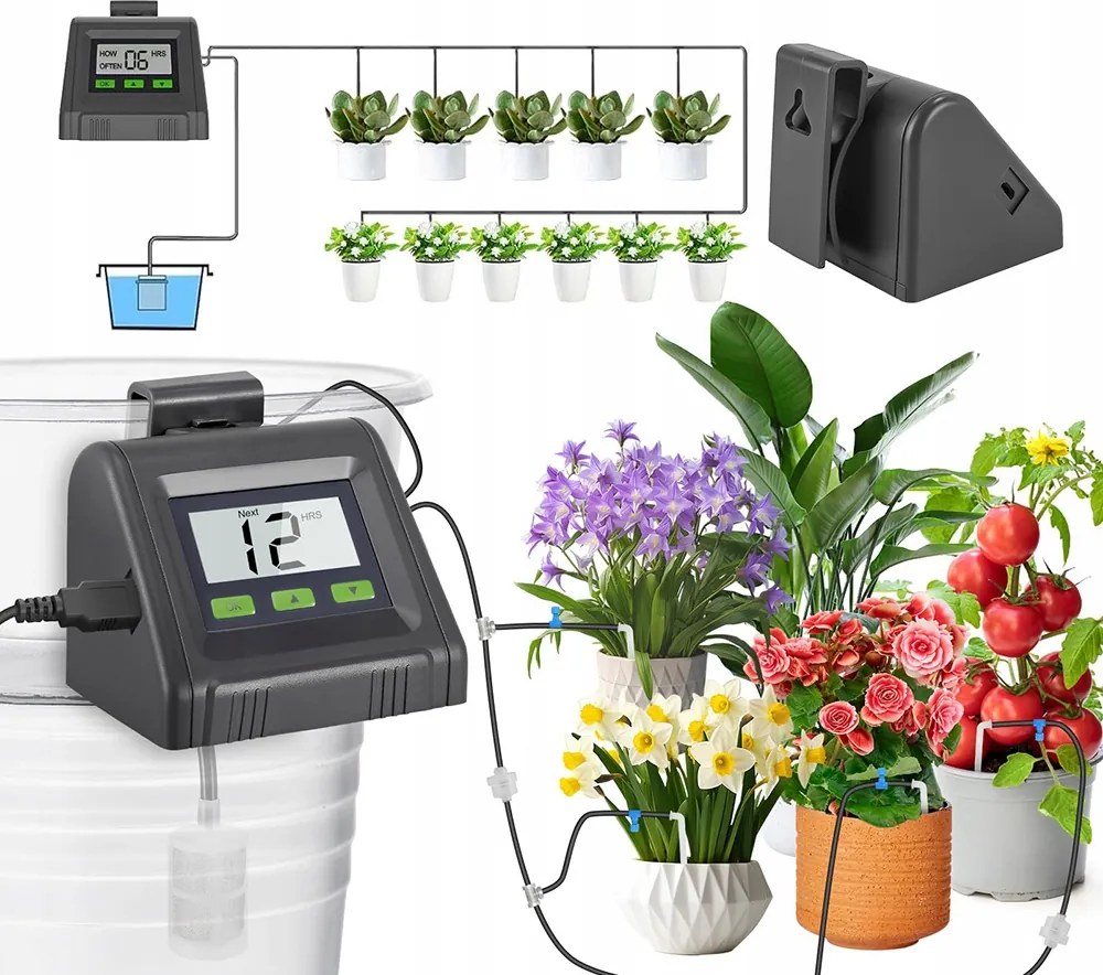 Automata Öntözőrendszer Öntözési Idővel Szobanövényekhez